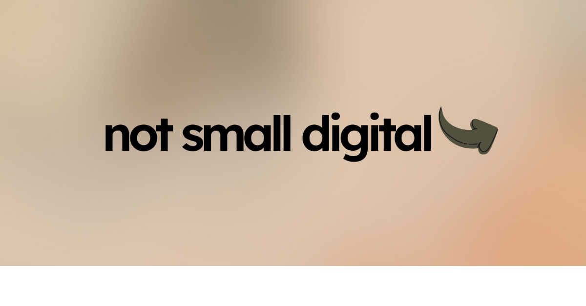 Digital Marketing Consulting for Small Teams - Not Small Digital